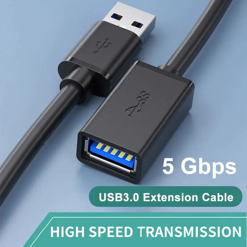 USB3.0 Extension Cable High Speed Extender Cord Adapter TypeA Male to Female
