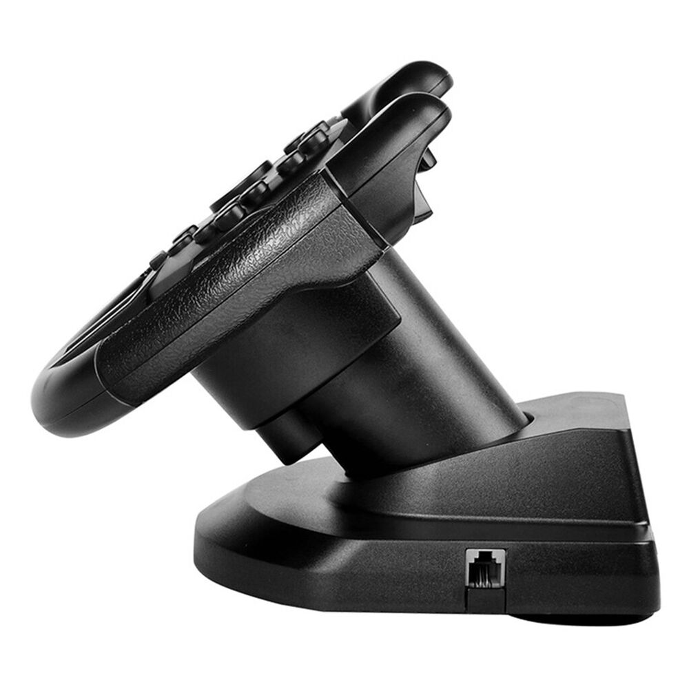 Game Steering Wheel with Pedals, Analog Control & Vibration for PC
