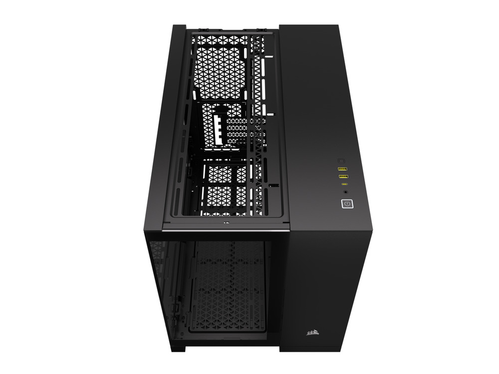CORSAIR 2500X Micro ATX Dual Chamber PC Case with Tempered Glass Front Panels