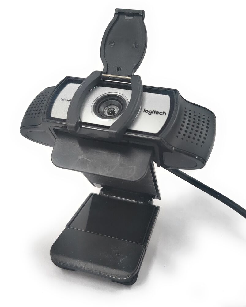 Lot of 10 Logitech V-U0031 Business Webcam USB HD 1080p with Cover