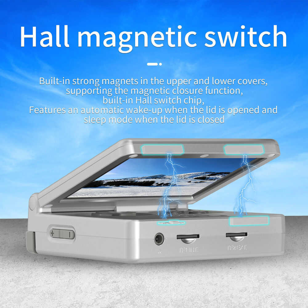 ANBERNIC RG35XXSP Handheld Retro Game Console with 3.5 IPS Screen and 64GB Storage