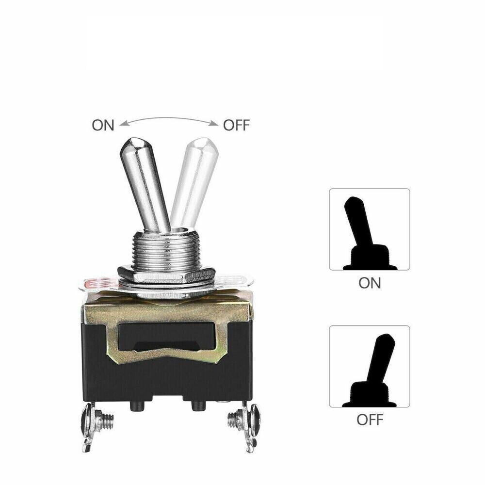 5X 12V SPST Toggle Switch - Marine & Automotive Grade