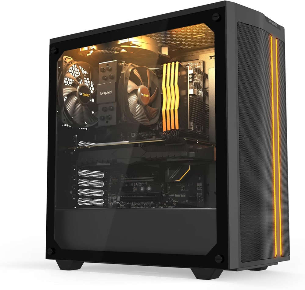 Pure Base 500DX ATX Mid Tower PC Case with ARGB and 3 Pre-Installed Pure Wings 2 Fans