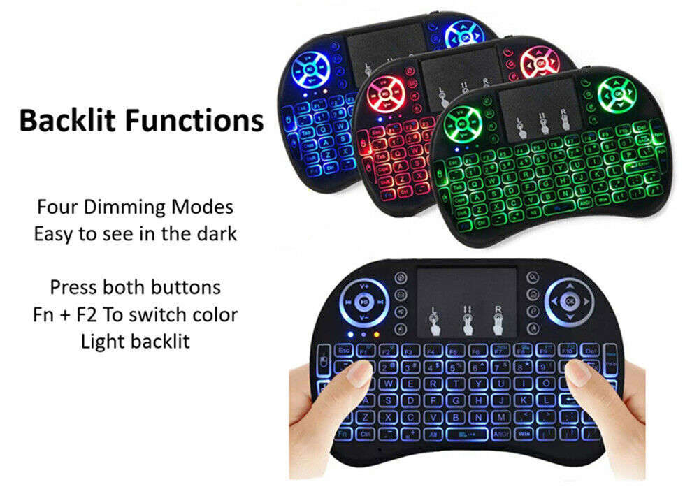 Mini Wireless Keyboard with Touchpad for PC, Android TV Box