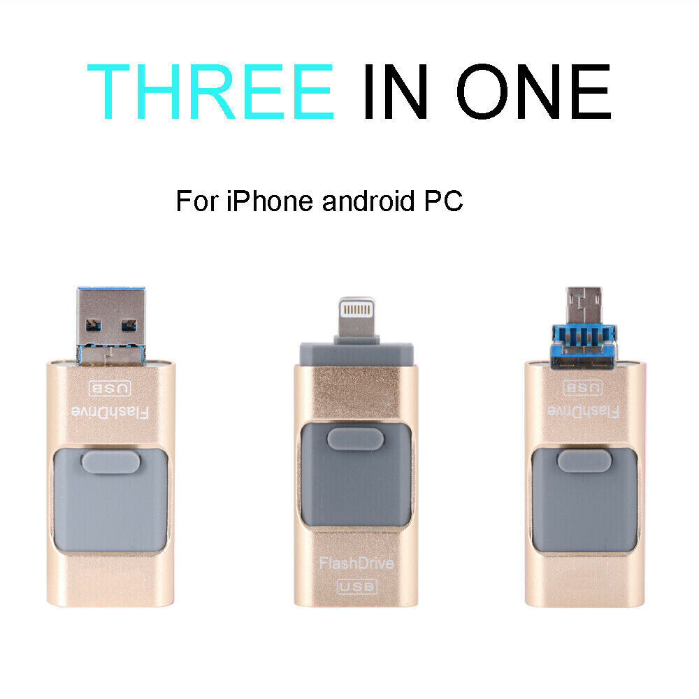 2TB/512GB USB 3.0 Memory Flash Drive Storage Stick for iPhone 14, iPad, Android, and PC