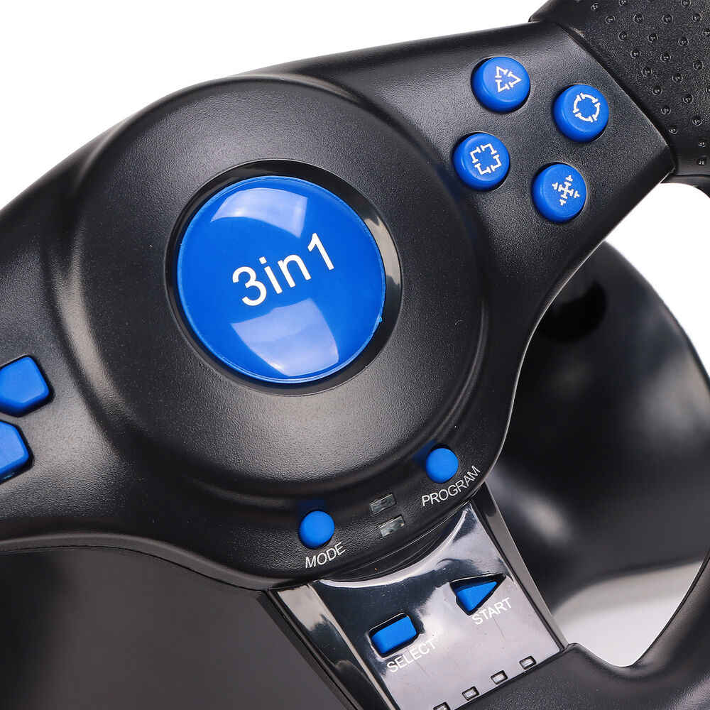 Gaming Steering Wheel Racing with Pedal Shifter Set for PS3, Switch, Android