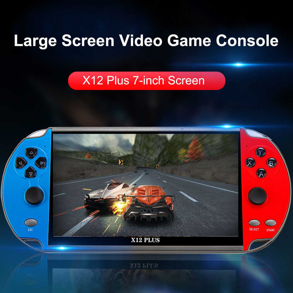 X12 7inch Handheld Video Game Console with 1000+ Built-in Games