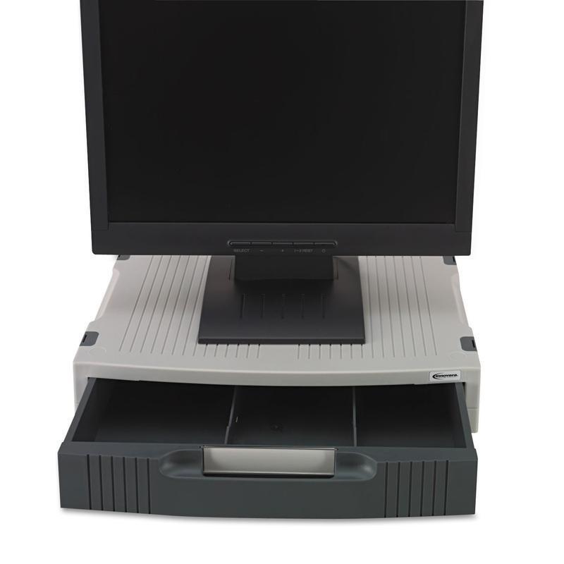 Adjustable Monitor Stand Storage Drawer with Nonskid Feet