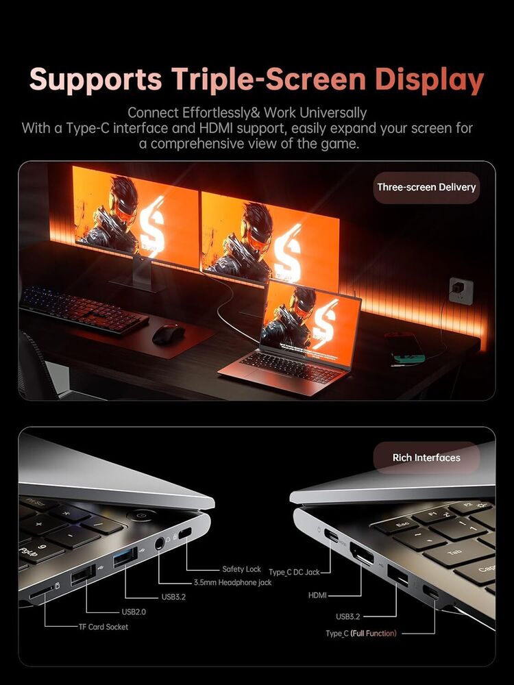 ACEMAGIC 16 FHD Laptop with AMD Ryzen 9 6900HX, 16GB DDR5, 512GB SSD, Windows 11 Pro