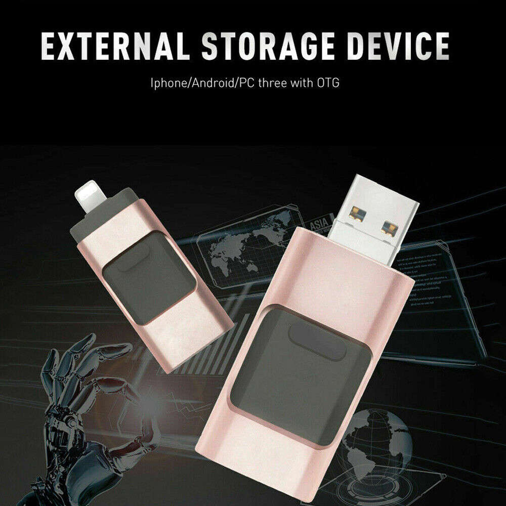 2TB/512GB USB 3.0 Memory Flash Drive Storage Stick for iPhone 14, iPad, Android, and PC