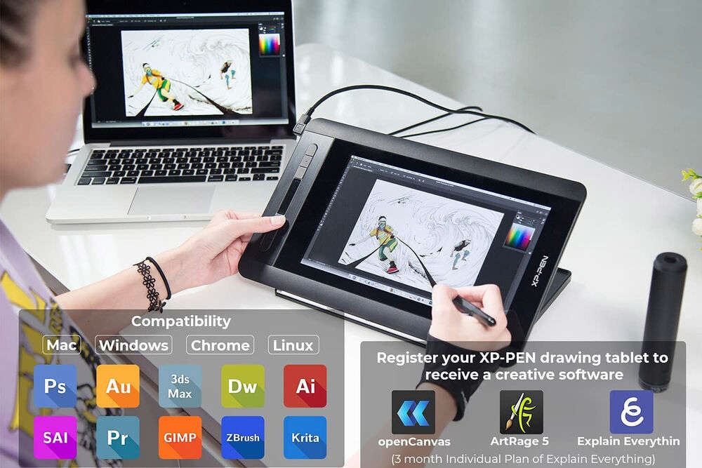 XP-Pen Artist 12 11.6 Inch Graphic Drawing Tablet with Battery-free Pen