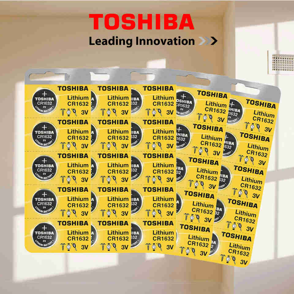 Original Toshiba CR1632 3V Lithium Coin Cell Battery - Bulk Purchase Options Available