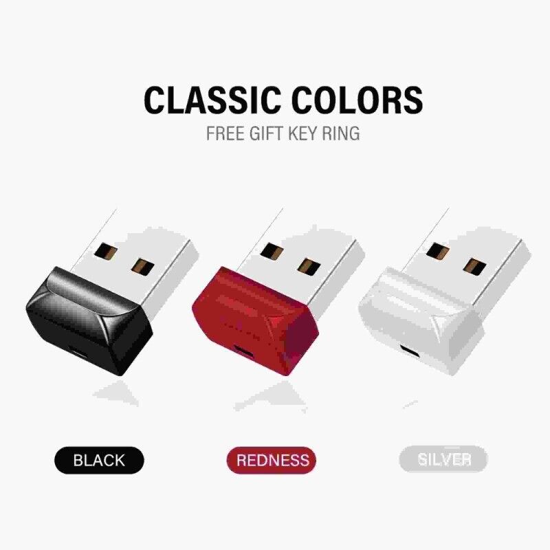 2 Packs Small Mini USB 2.0 256GB USB Flash Pen Drive U Disk Memory Disks Drive