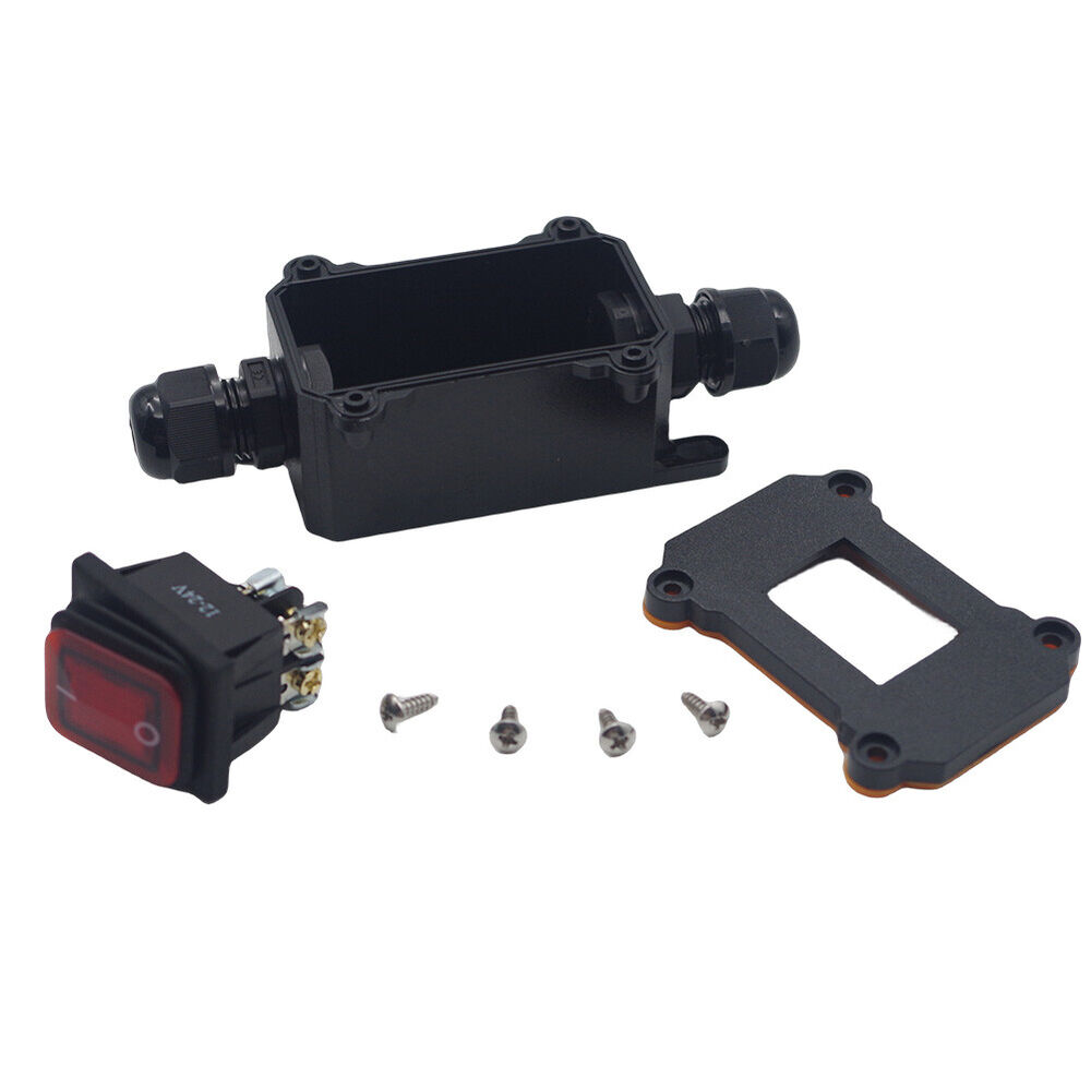 12V Inline Cord Switch IP67 Waterproof Outdoor ON/OFF Toggle Switch