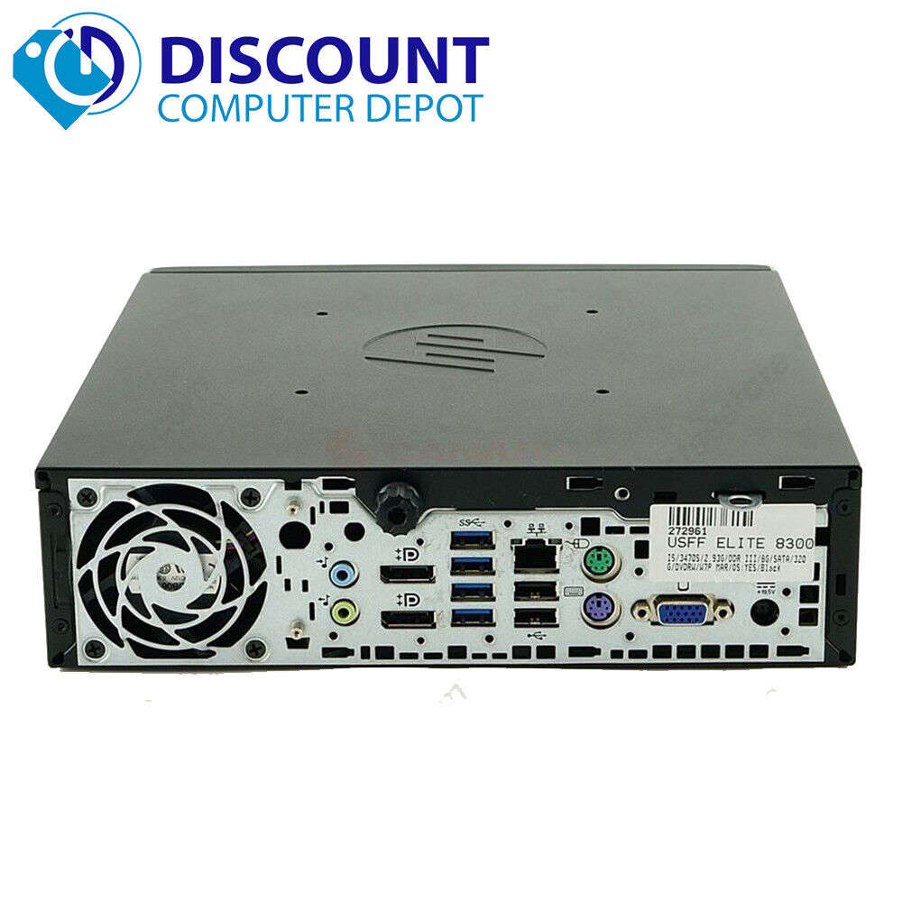 Fast HP Elite i5 Desktop Computer with Windows 10, Quad Core CPU, 8GB RAM, 320GB HD, and Wifi