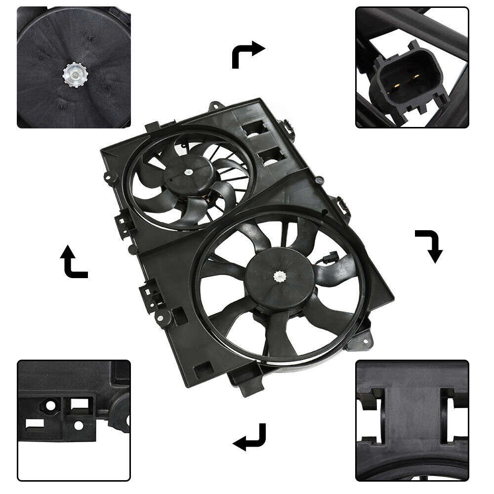 2006-2008 Chevrolet Equinox Pontiac Torrent 3.4L Radiator Cooling Fan