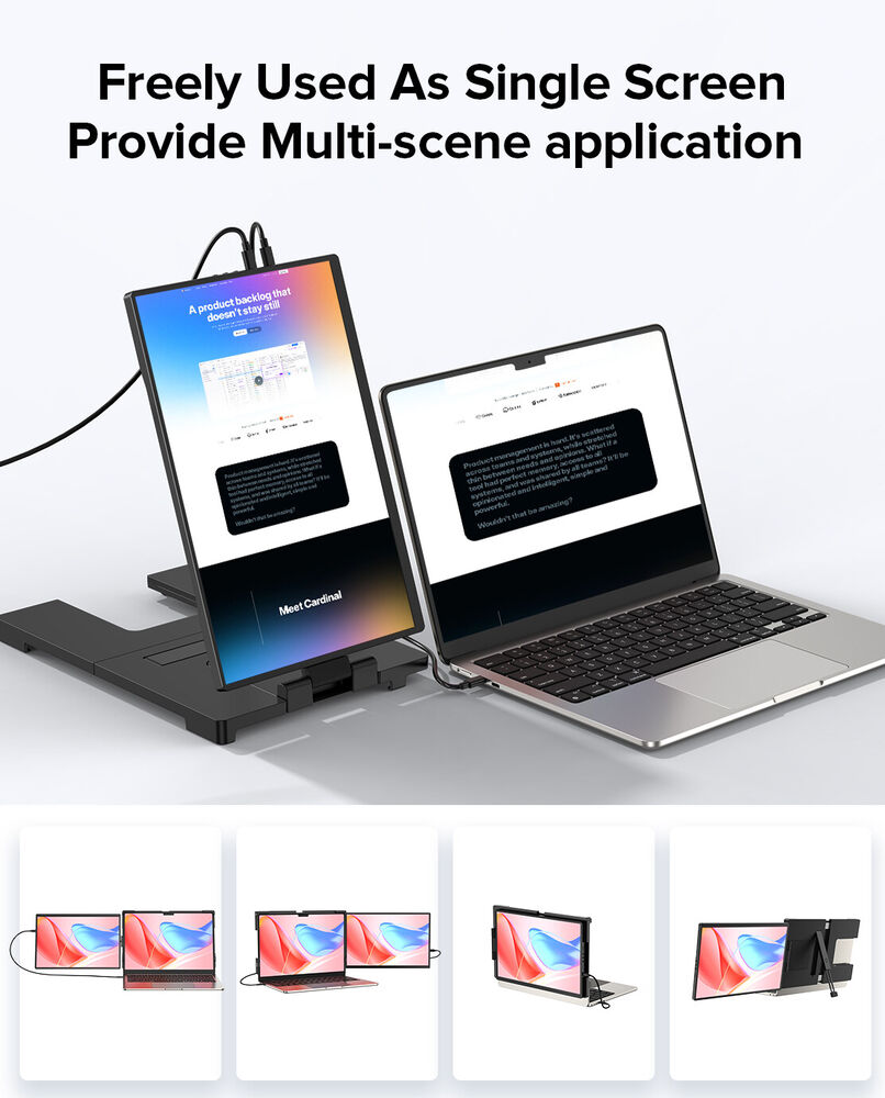UPERFECT 14" 2K QHD IPS Portable Laptop Screen Extender