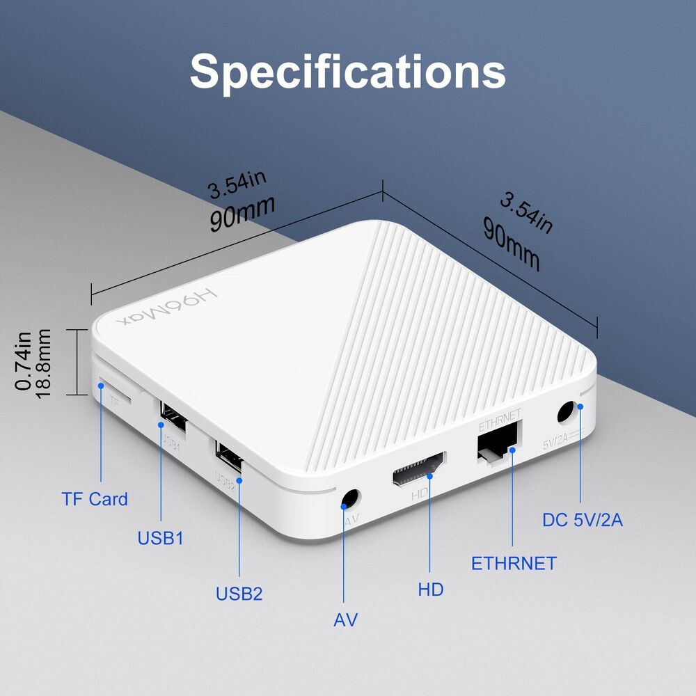 Android Network H313 TV Box 4K ATV Voice Remote Smart TV Set Top Box