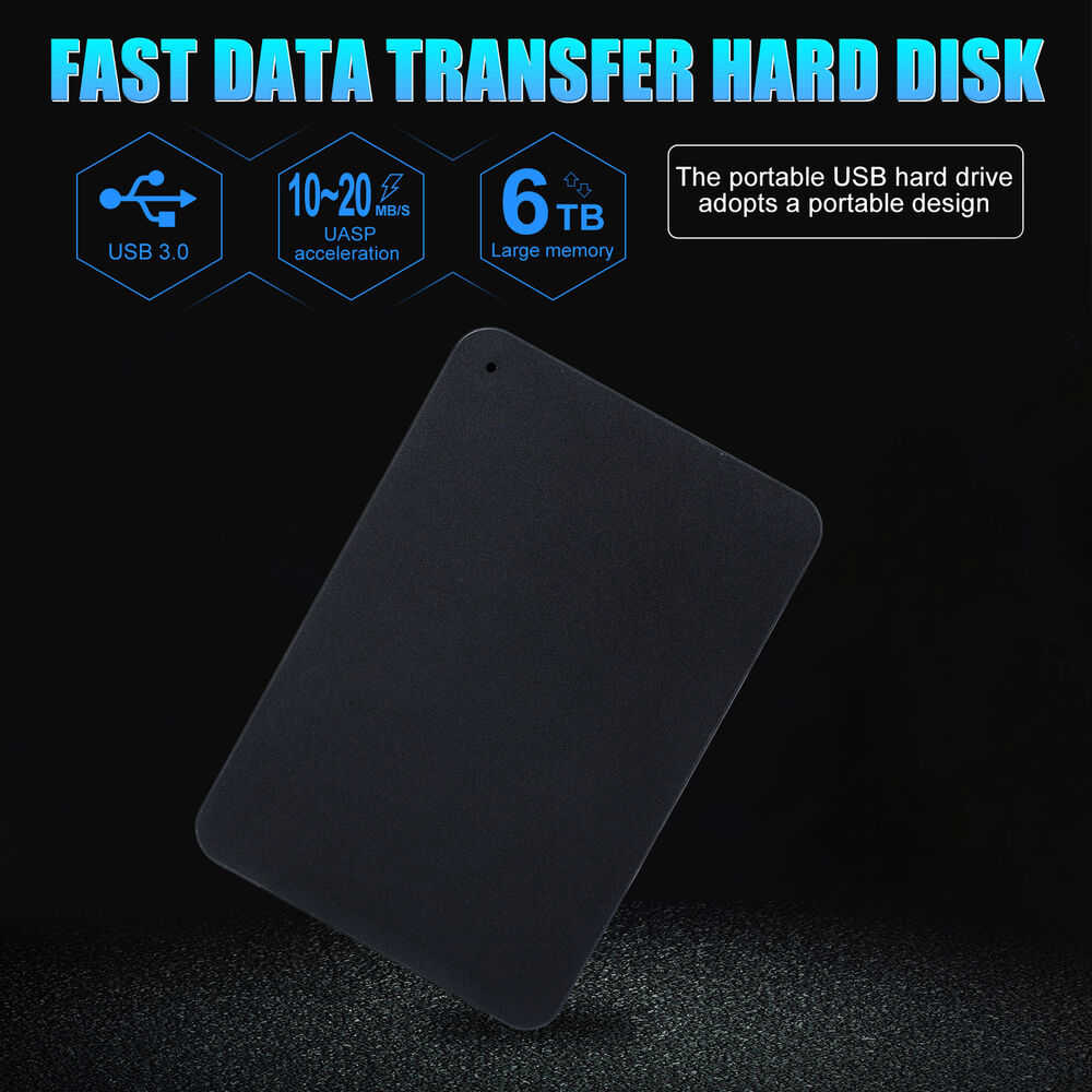 Ultra Slim USB 3.0 External Hard Drive HDD - Large-Capacity Storage Solution