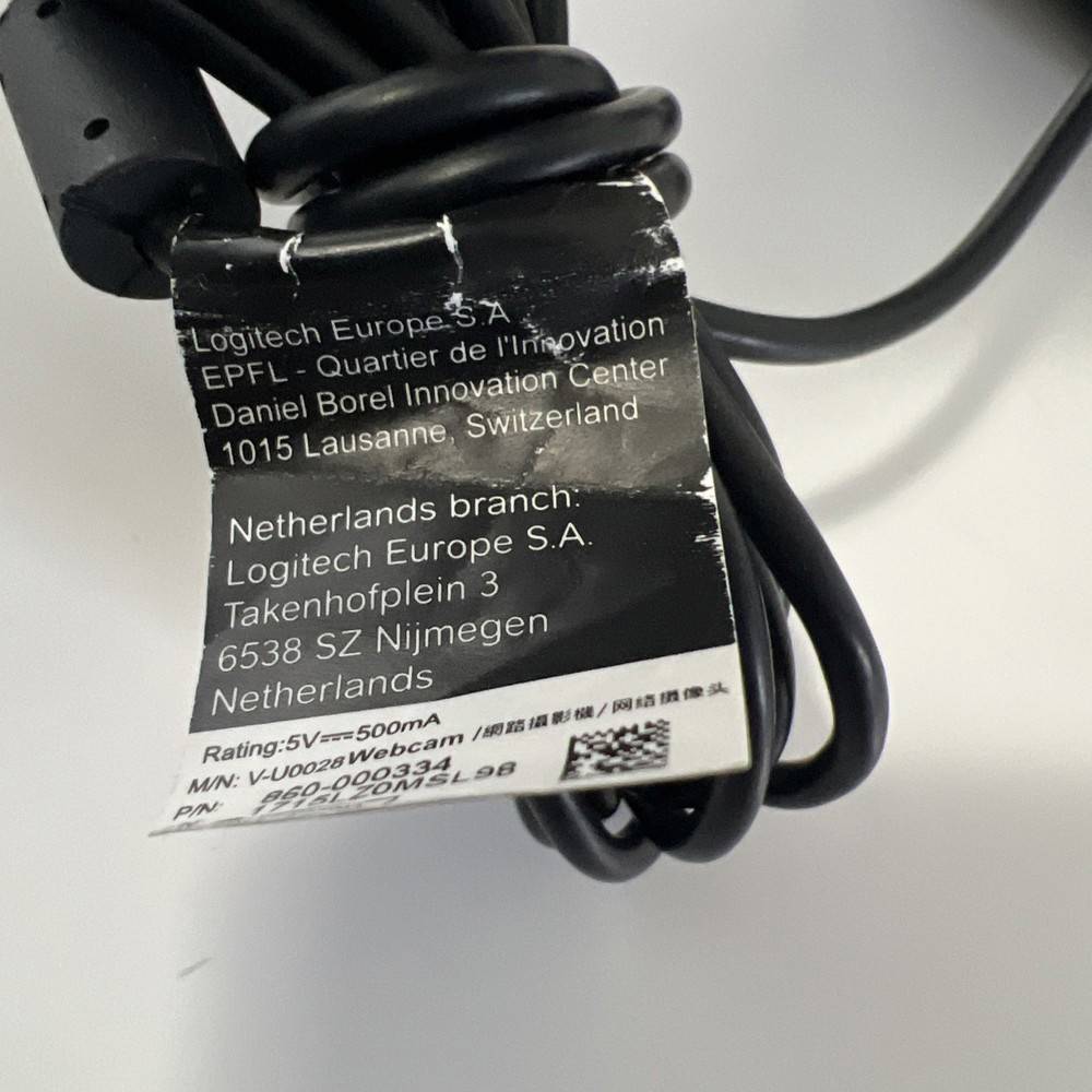 Logitech HD 1080p Webcam M/N V-U0028
