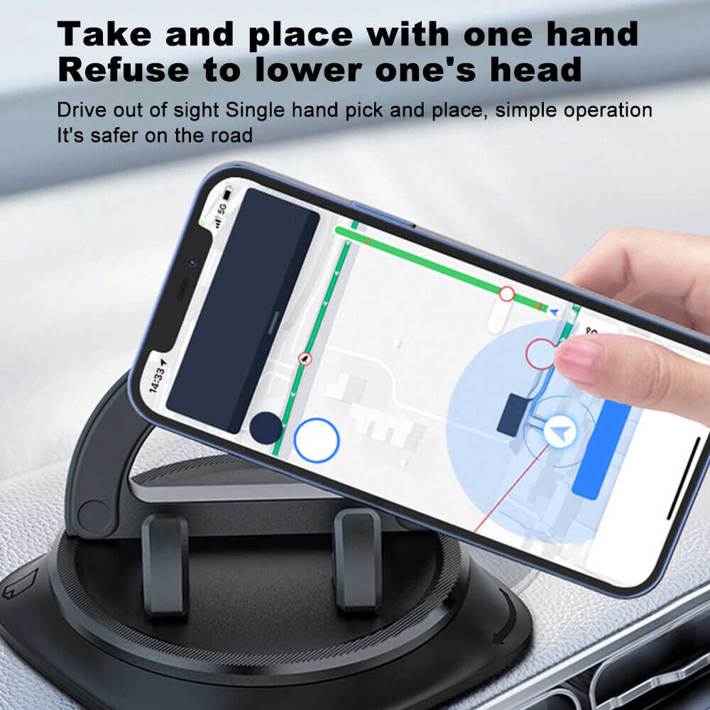 360° Rotatable Dashboard Phone Holder Stand Car Accessory