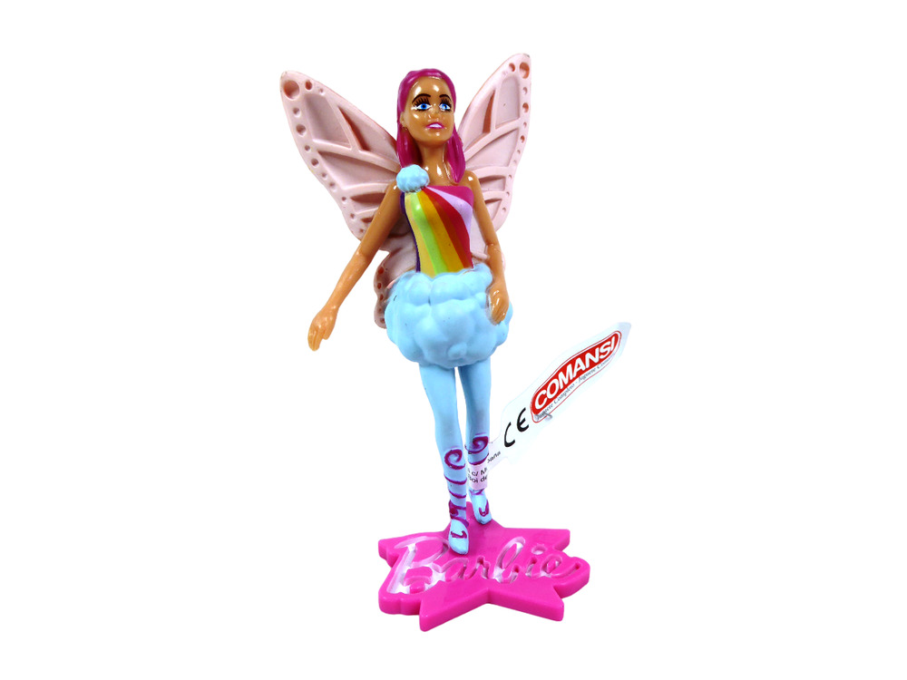 2 PVC Figurines Barbie Doll 4 inches Mattel Comansi Game Toy LFA09