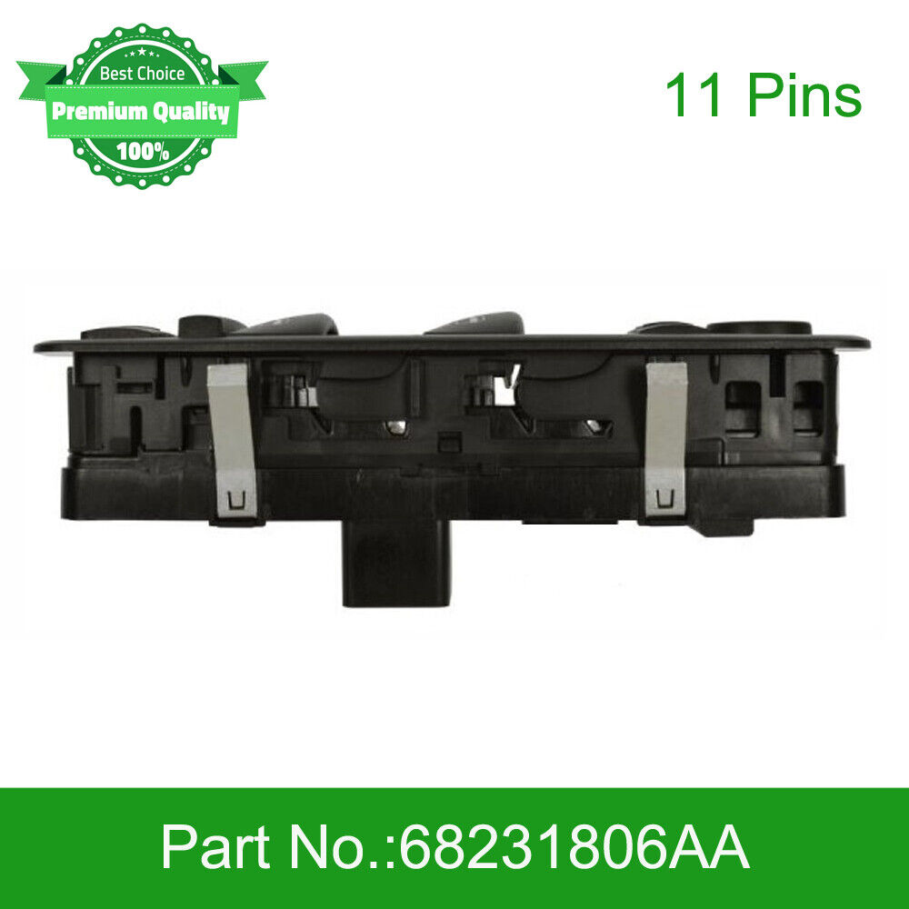 11 Pins Master Window Control Switch for Jeep Cherokee 4WD AWD 18-20