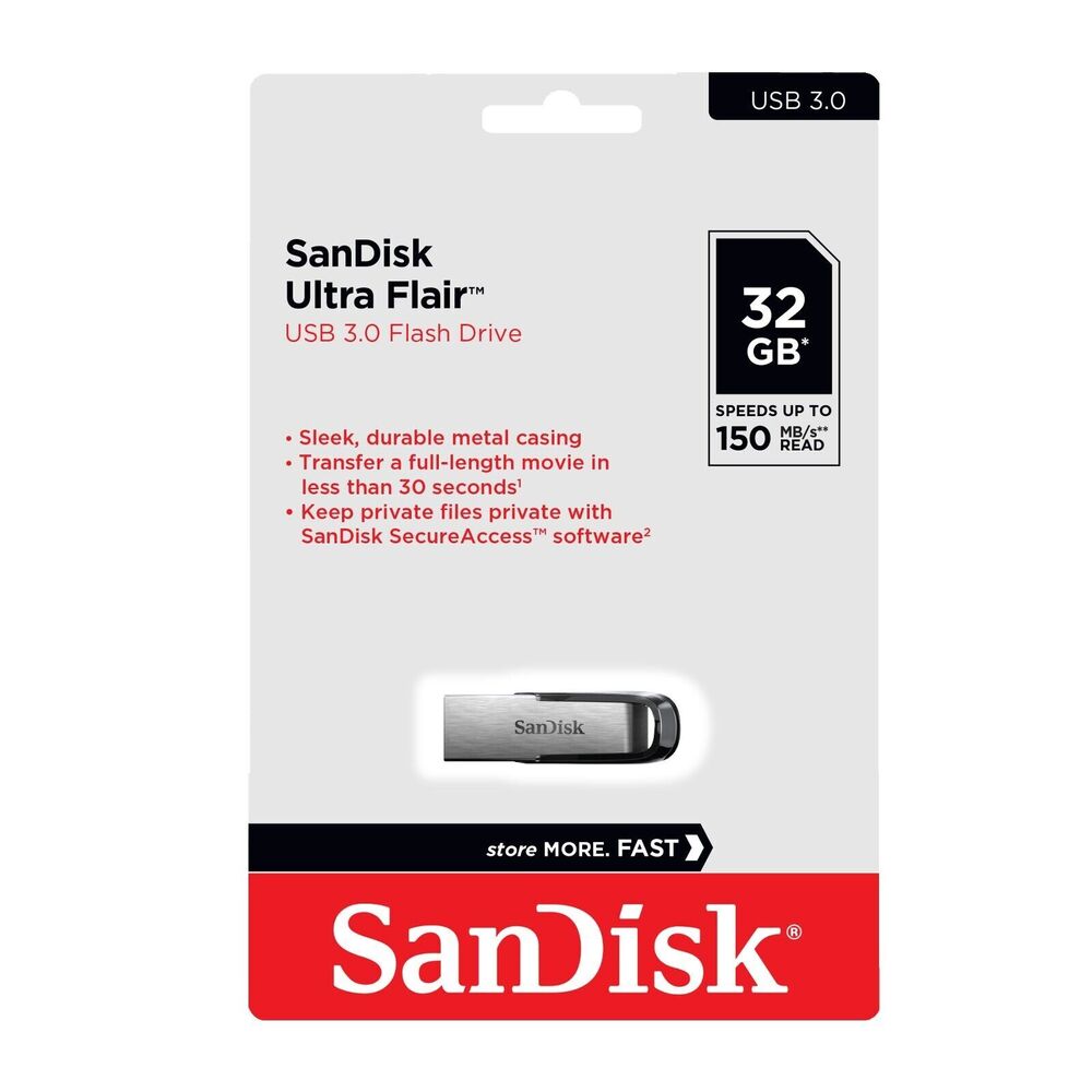 SanDisk Ultra Flair USB 3.0 Flash Drive - High-Speed Storage Solution