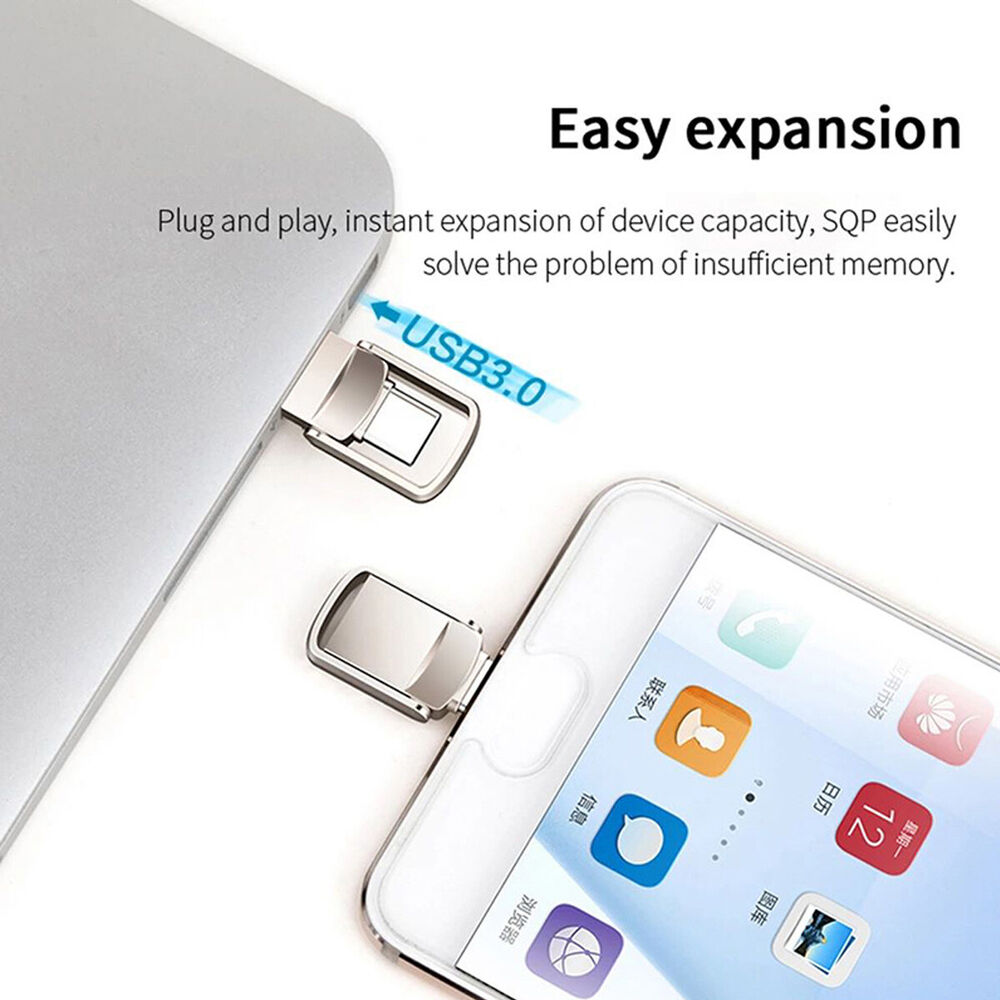 1TB/2TB USB 3.0 Flash Drive with Type-C and USB-A for PC and Laptop