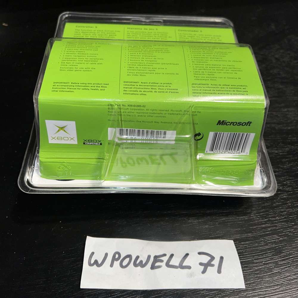 Microsoft Xbox 2003 S Type Controller - Genuine, New & Sealed