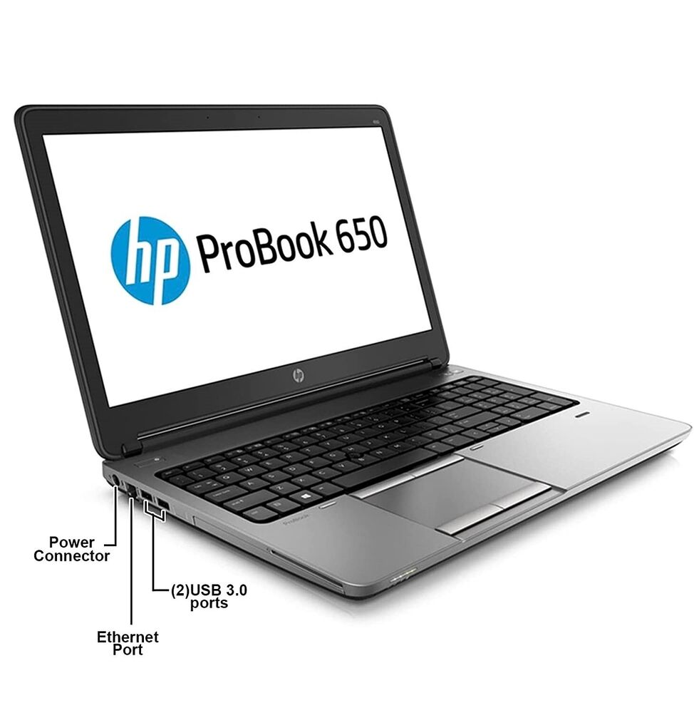 HP ProBook 15.6 Laptop - Intel i5, 16GB RAM, 512GB SSD, Windows 10