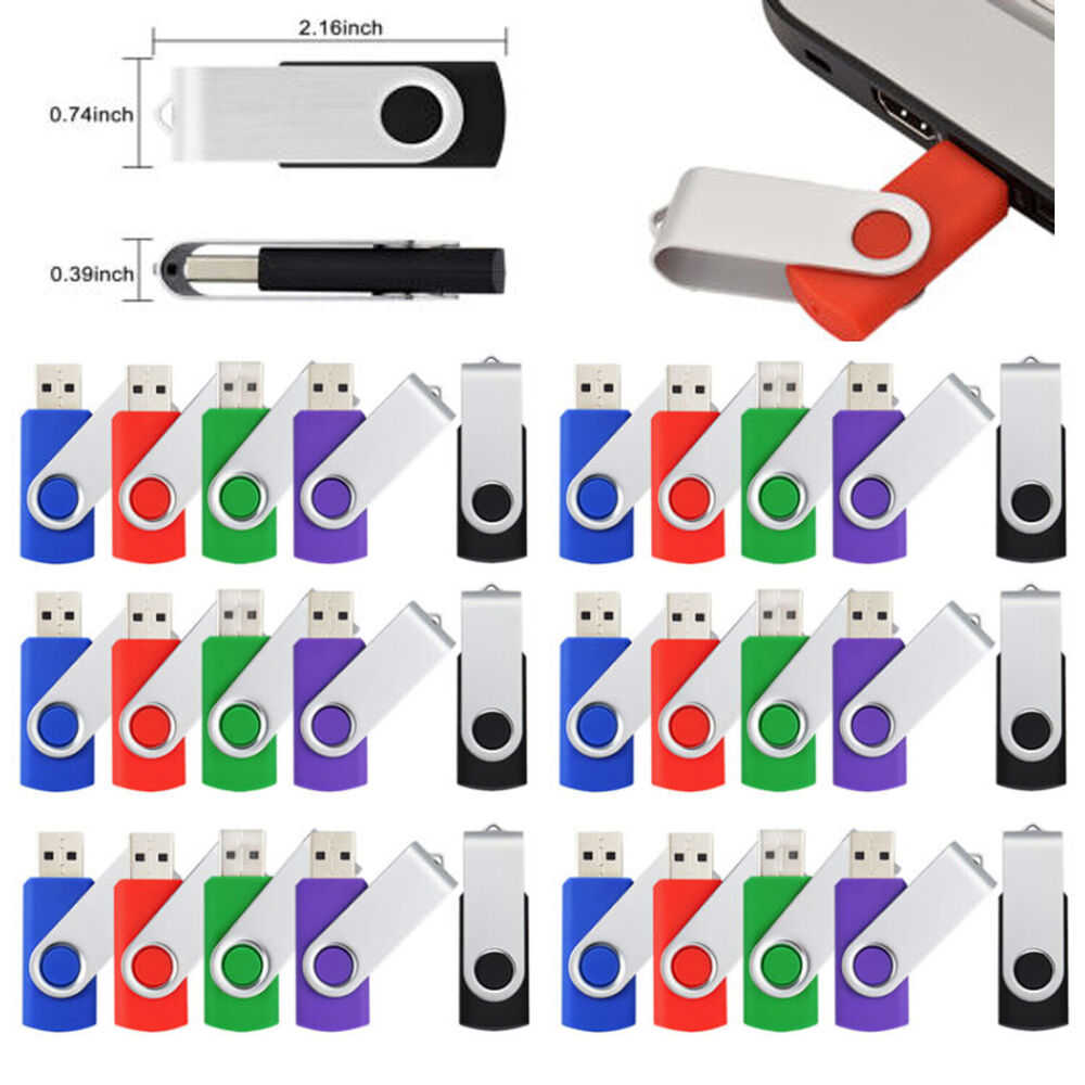 High-Capacity USB Flash Drives - 1GB to 128GB