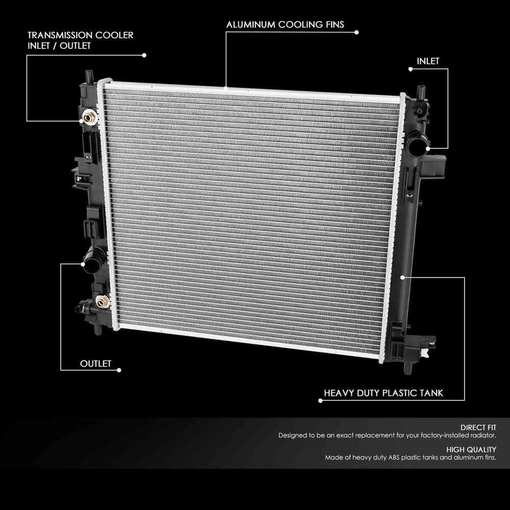 2013-2015 Cadillac ATS 2.0T MT Cooling Radiator Aluminum Core