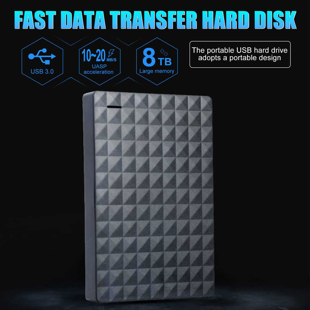Portable USB 3.0 External Hard Drive with Large-capacity Storage