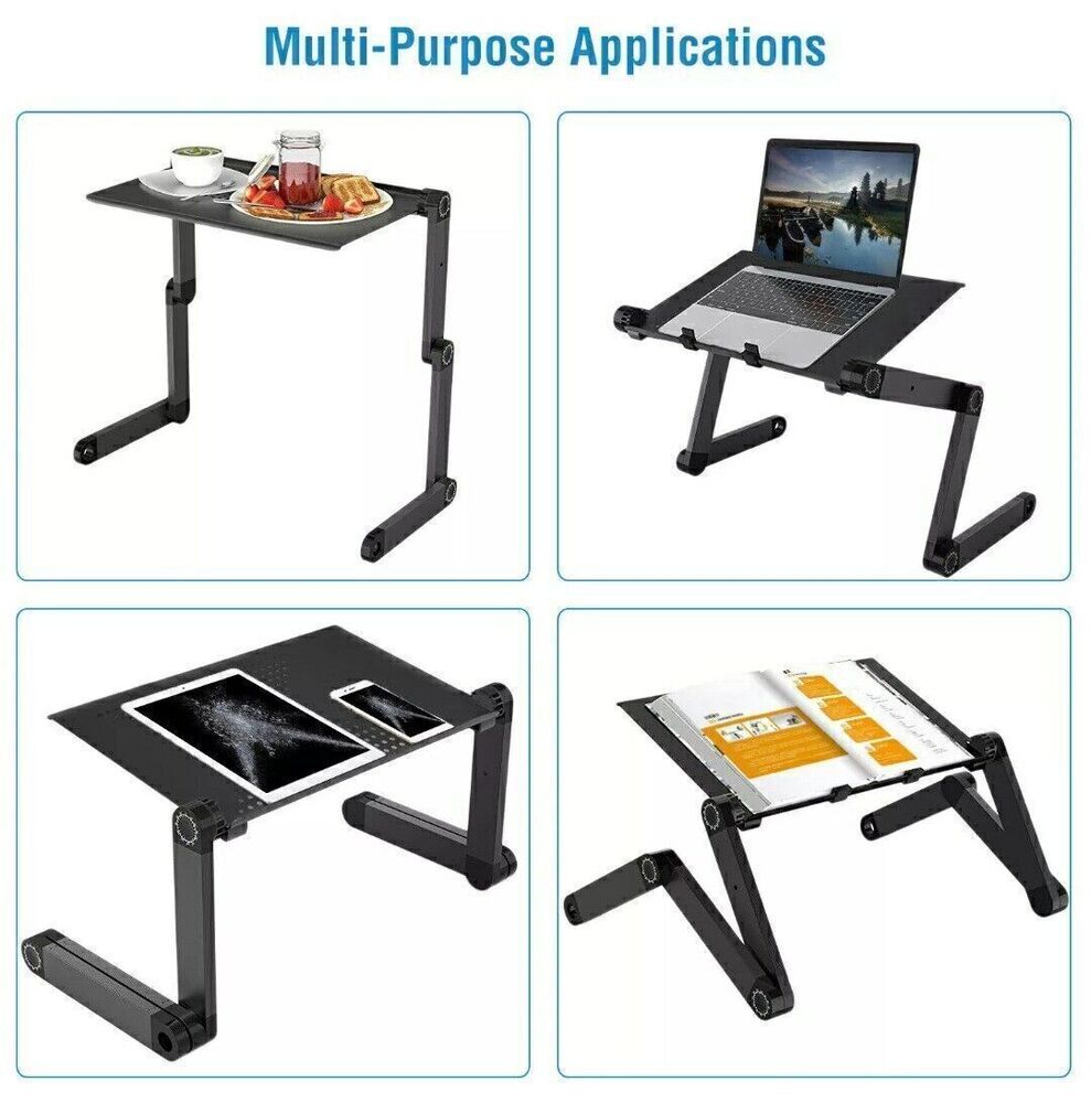 360° Adjustable Laptop Table Stand for Sofa, Bed, and Lap Use