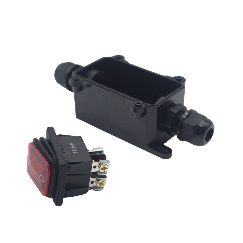 12V Inline Cord Switch IP67 Waterproof Outdoor ON/OFF Toggle Switch