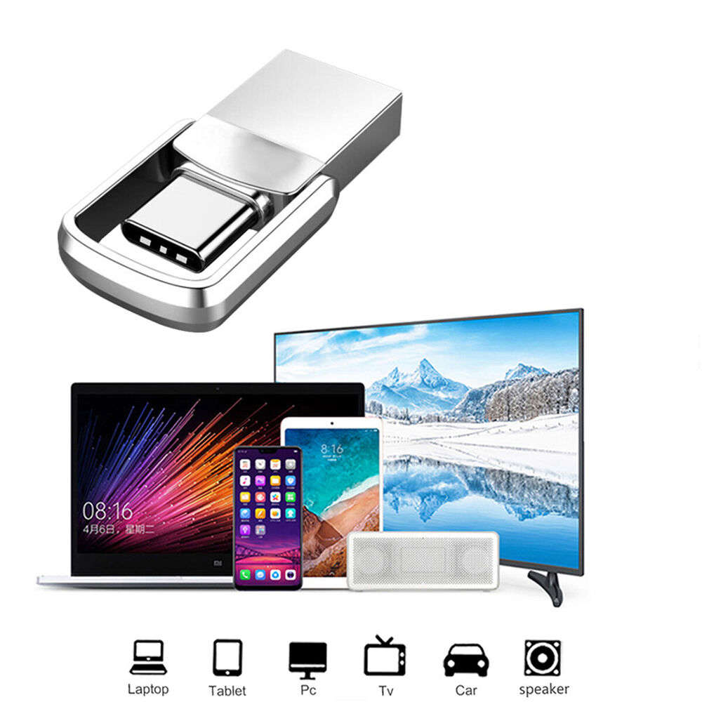 1TB/2TB USB 3.0 Flash Drive with Type-C and USB-A for PC and Laptop