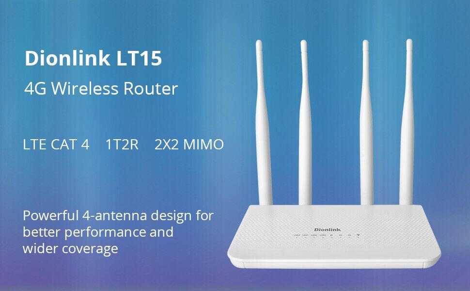 Dionlink 4G LTE CPE Unlocked 4G Wireless WiFi Router