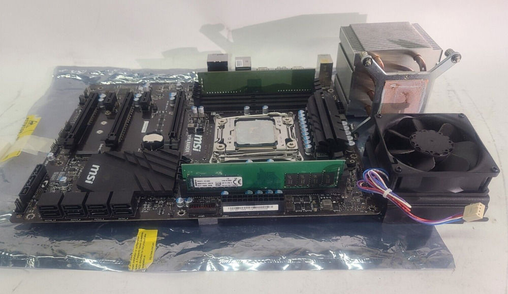 MSI X99A RAIDER X99 Motherboard with Intel Core i7-5820K CPU and 16GB RAM