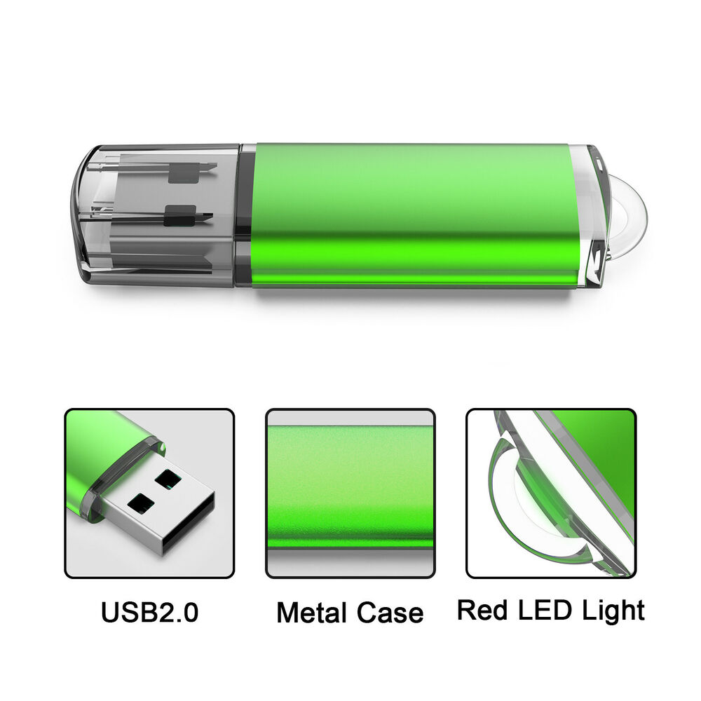 LOT Pack 2GB-64GB USB 2.0 Flash Drive Memory Stick
