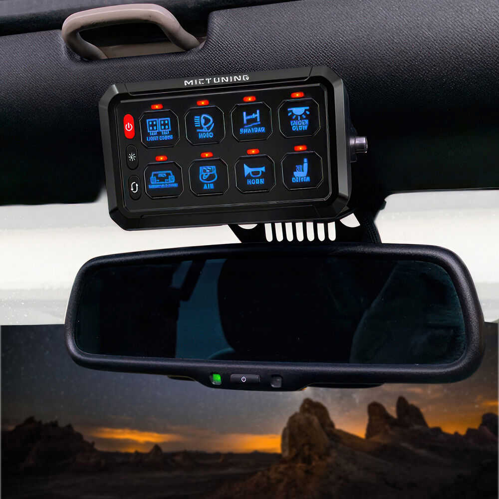 Universal 8 Gang Switch Panel with LED Indicators for Car Circuit Control