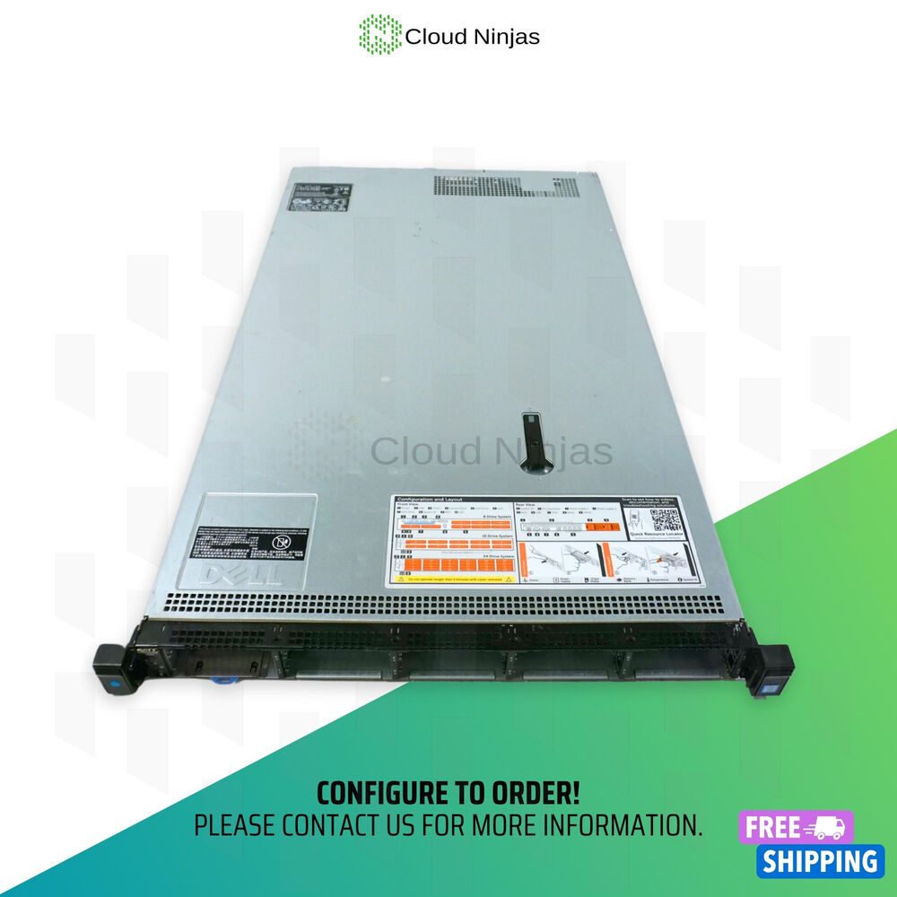 Dell PowerEdge R630 10 Bay SFF Server with 2x Xeon E5-2650V3, DDR4, SSD, RAID, and Rails