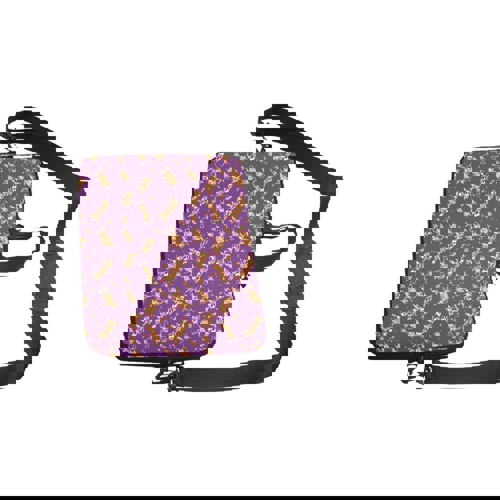 Gathering Yellow Purple Laptop Handbags