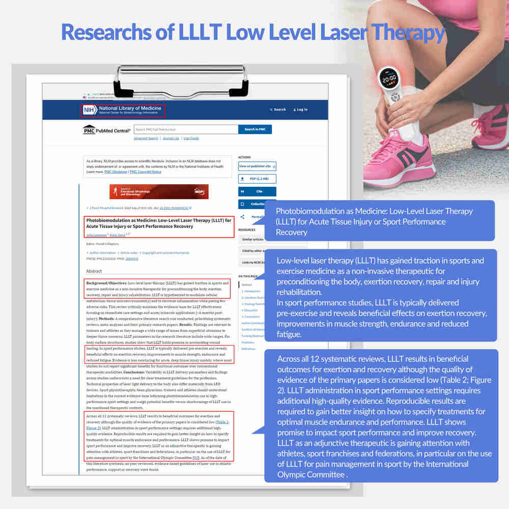 ZJZKTOP 1760mW Cold Laser Therapy Device for Peripheral Neuropathy