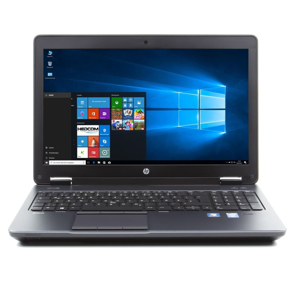 HP 15 Laptop with Intel Core i7 2.8GHz, 16GB RAM, 256GB SSD, NVIDIA GPU, and Windows 10 Pro
