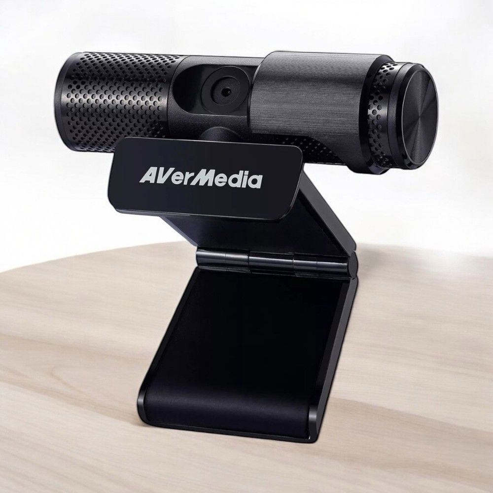 AverMedia Live Streamer Webcam 1080P with 360 Swivel Design and Flexible Base