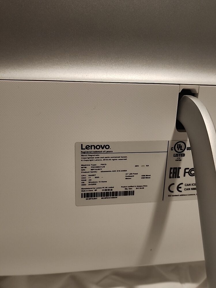 Lenovo Ideacentre AIO 510-23ISH All In One Computer with Intel i5, 1TB HDD, and 8GB RAM