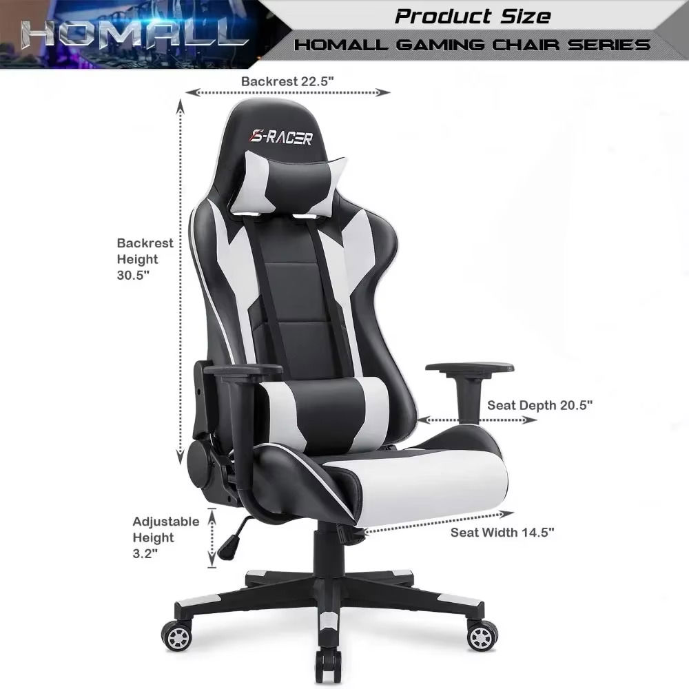 Leather High Back Gaming and Office Chair