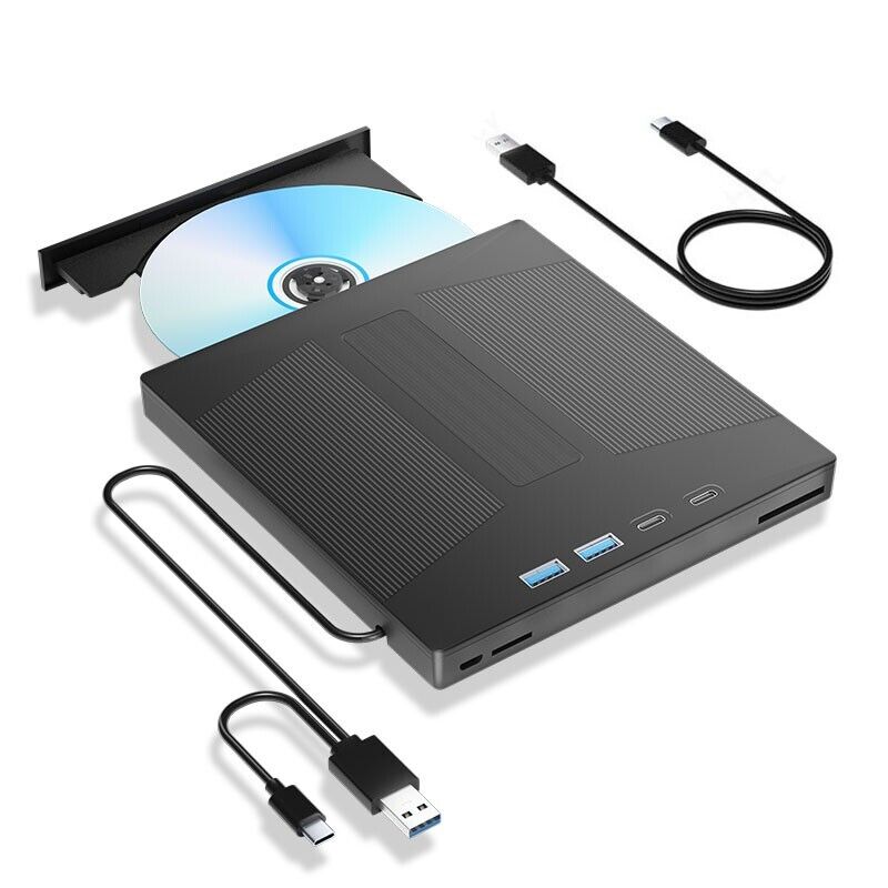 Portable CD/DVD Drive for Laptop and PC