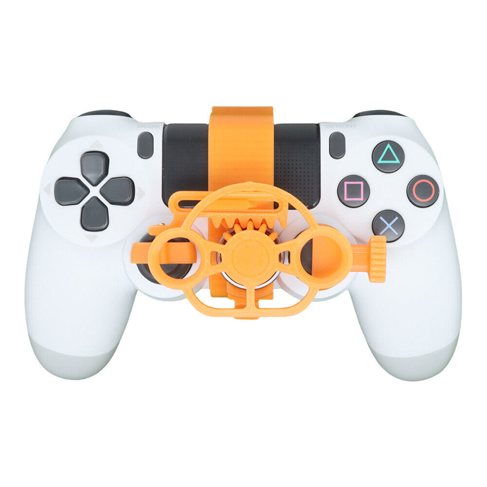 Mini 3D Printed Steering Wheel for PS4 Game Controller - Auxiliary Replacement